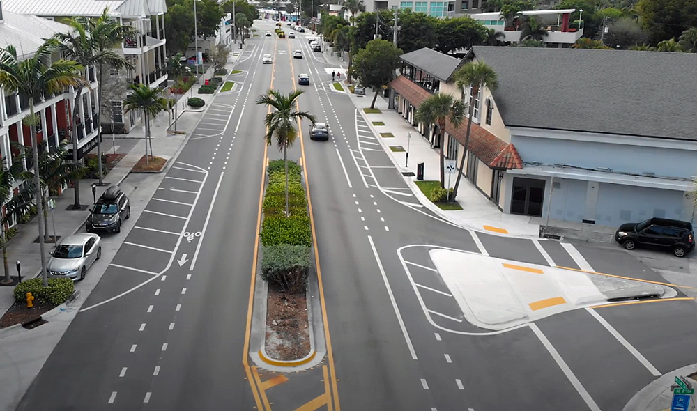 Aerial view of Wilton Drive